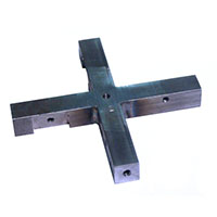 4 Post, 2 Coil, and 6 Inch (in) Clockwise (CW) Crossarm Weldment (048-012-0046)