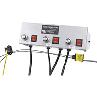 CFR-90 Plus Series, Model CFR-102-5-240, and Triple Control General Purpose Vibratory Feeder Controller (121-100-8802)