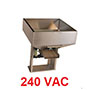 0.25 Cubic Foot (ft³) Size, 304 Stainless Steel (SS), and 240 Volt (V) Alternating Current (AC) Coil Voltage Standard Hopper (026-550-0008)